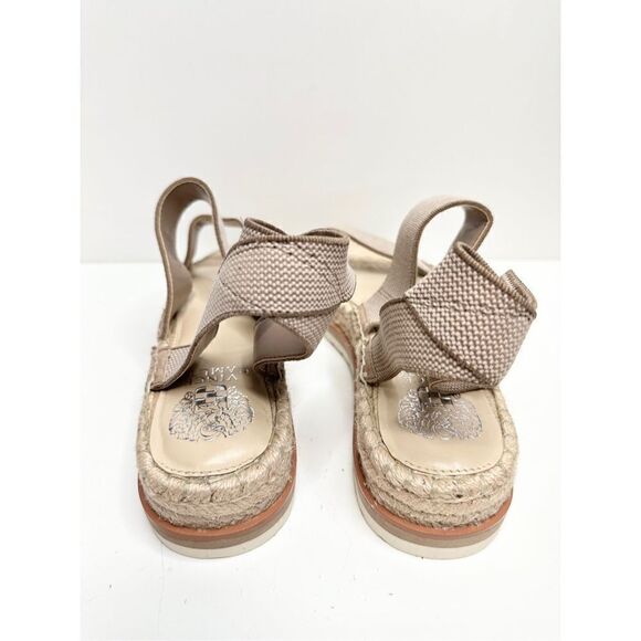 Vince Camuto Espadrille Sandals Womens Tan Size 10 Kolindia Elastic Ankle Strap - Picture 8 of 10